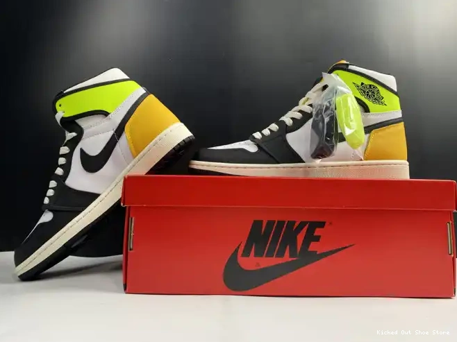 Kicked Out Shoe Store AIR JORDAN RETRO OG 'VOLT 555088-118 GOLD' 1 HIGH 0505